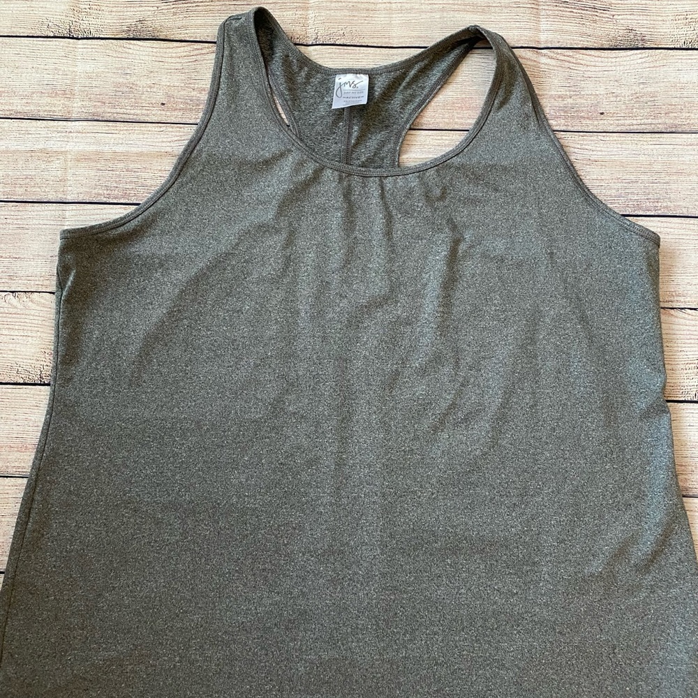 JMS Just My Size Active 3X 22/24 Gray Tank Workout Plus